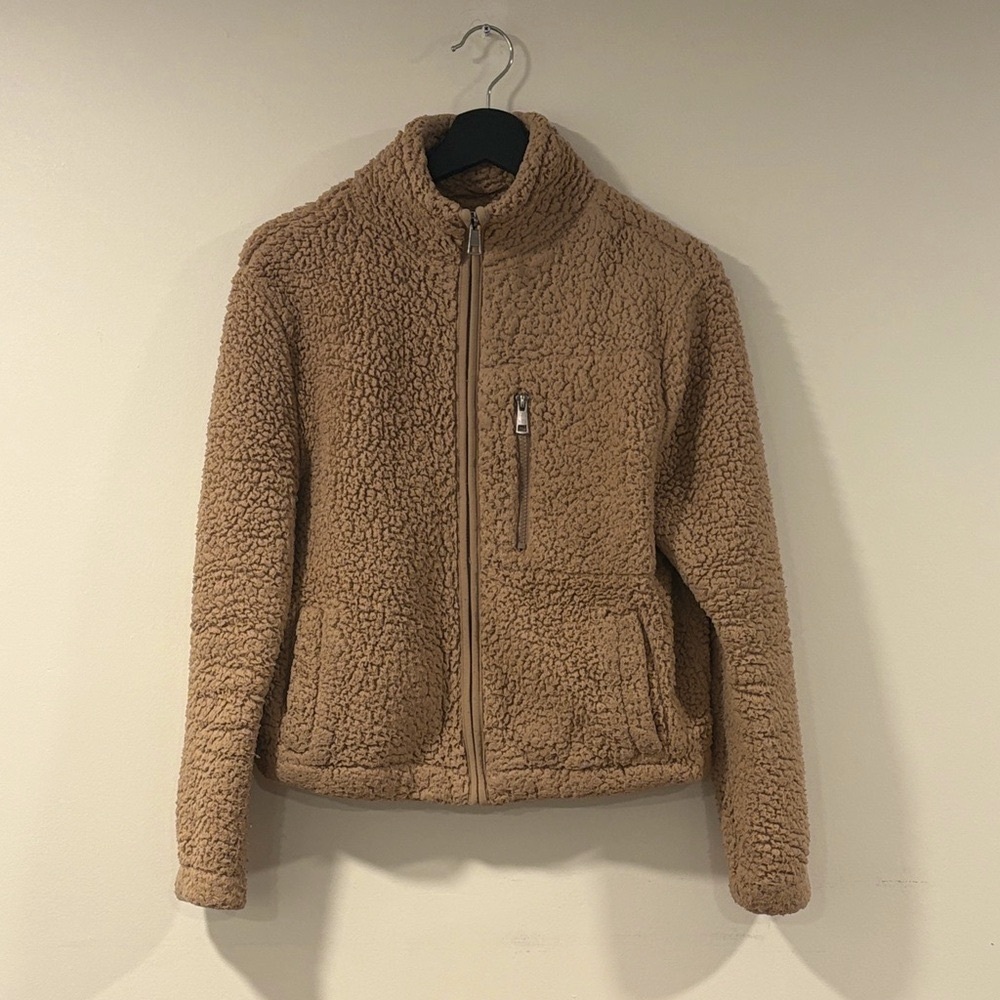 Love Tree Brown Teddy Jacket